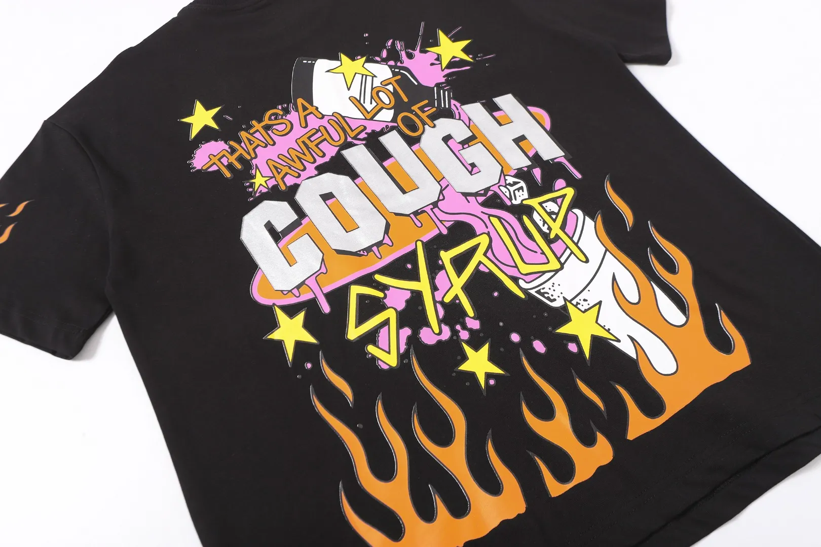 2245# / / ｜ THAT'S A AWFUL LOT OF COUGH SYRUP In Stock T （fabric):32 Sizes（size）：S-M L X L （colour）： / /
